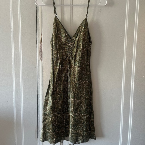 ZARA Green Slip Dress - Picture 1 of 4